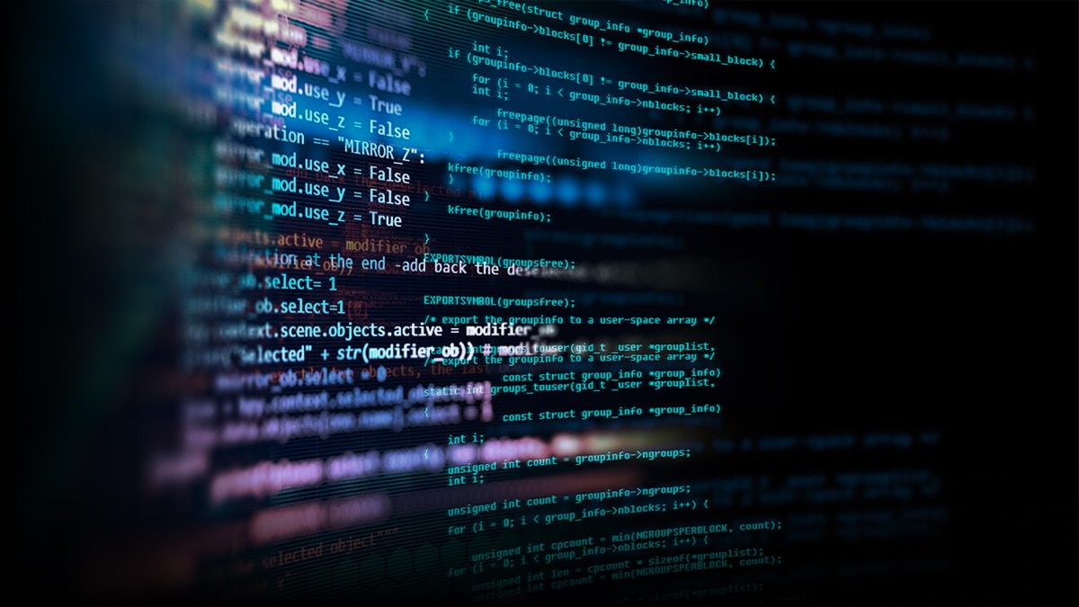 Abstract Illustration with programming code Abstract Illustration with programming code